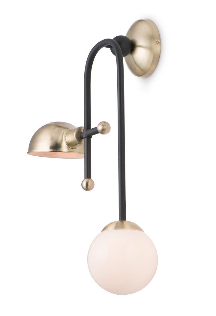 Maxim Mingle LED 21662WTBZSBR Wall Sconce Light - Bronze / Satin Brass