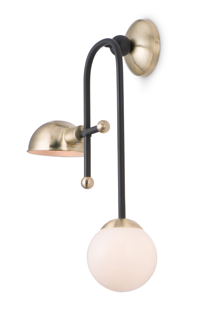 Maxim Mingle LED 21662WTBZSBR Wall Sconce Light - Bronze / Satin Brass