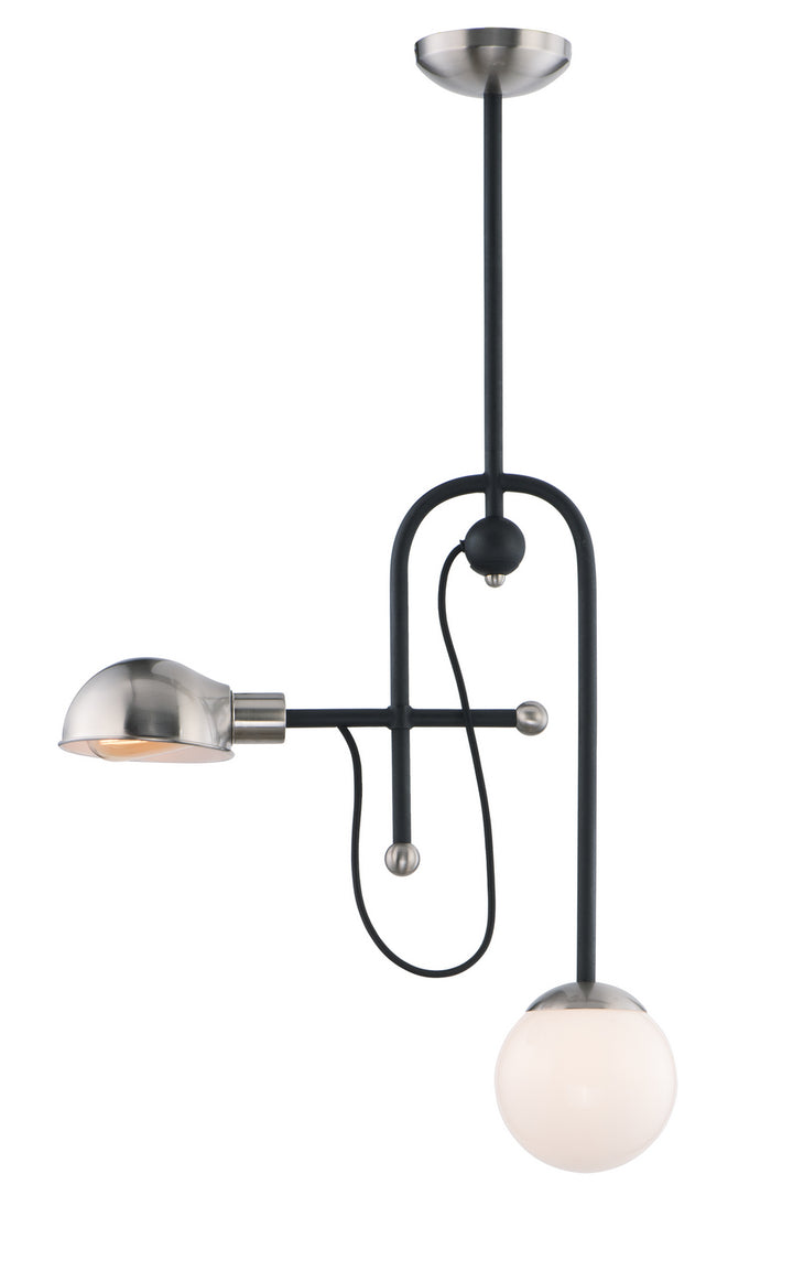 Maxim Mingle LED 21664WTBKSN Chandelier Light - Black / Satin Nickel