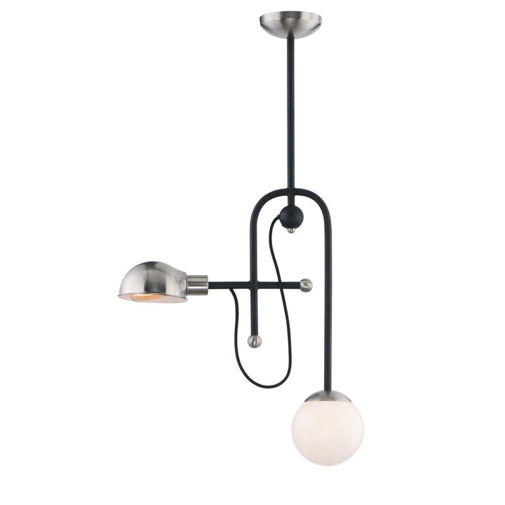 Maxim Mingle LED 21664WTBKSN Chandelier Light - Black / Satin Nickel