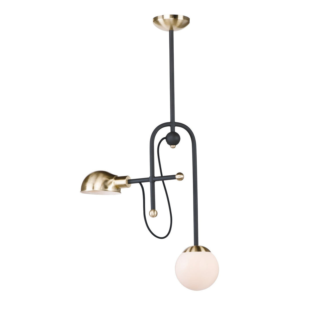 Maxim Mingle LED 21664WTBZSBR Chandelier Light - Bronze / Satin Brass