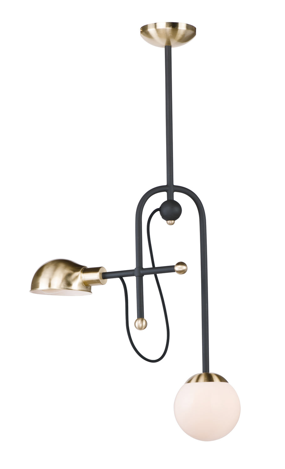 Maxim Mingle LED 21664WTBZSBR Chandelier Light - Bronze / Satin Brass