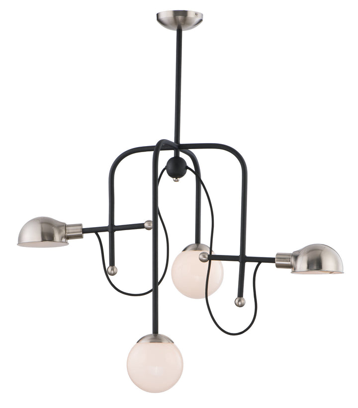 Maxim Mingle LED 21666WTBKSN Chandelier Light - Black / Satin Nickel