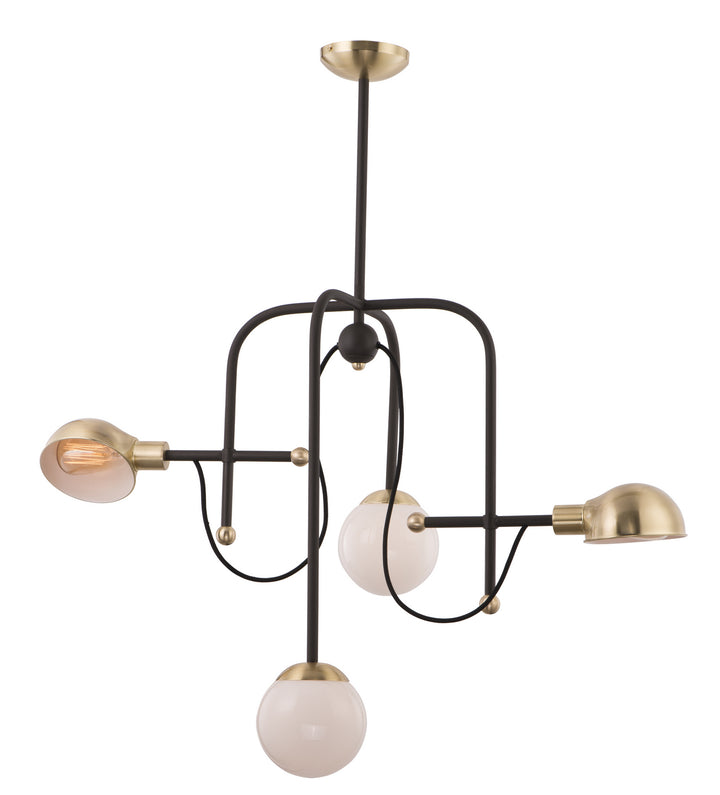 Maxim Mingle LED 21666WTBZSBR Chandelier Light - Bronze / Satin Brass
