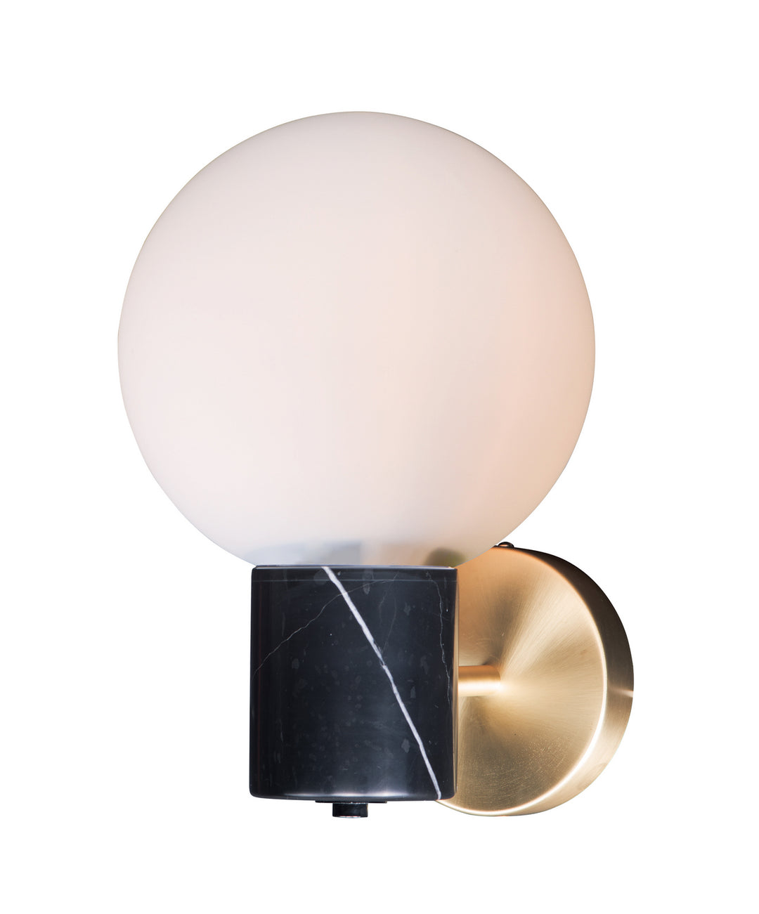 Maxim Vesper 26030SWSBRBK Wall Sconce Light - Satin Brass / Black