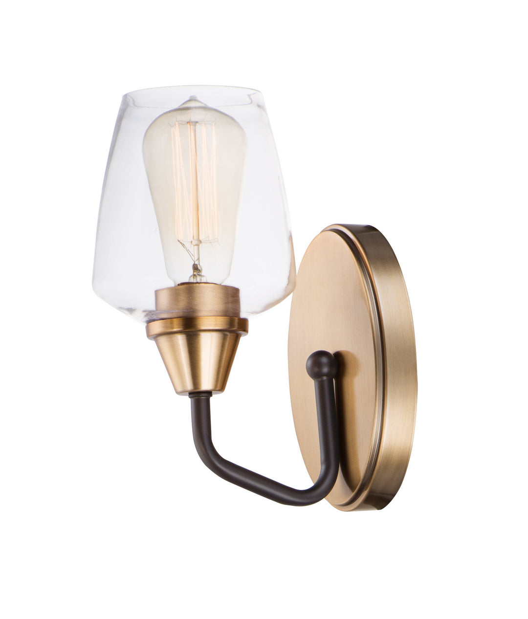 Maxim Goblet 26121CLBZAB Wall Sconce Light - Bronze / Antique Brass