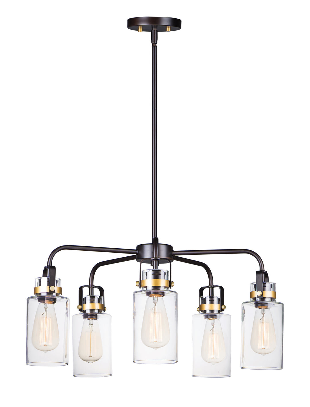 Maxim Magnolia 30175CLBZGLD Chandelier Light - Bronze / Gold