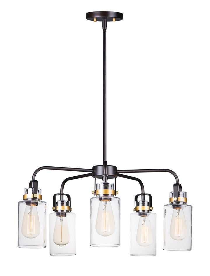 Maxim Magnolia 30175CLBZGLD Chandelier Light - Bronze / Gold