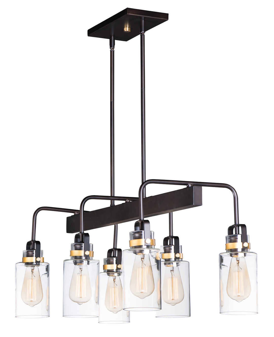 Maxim Magnolia 30177CLBZGLD Pendant Light - Bronze / Gold