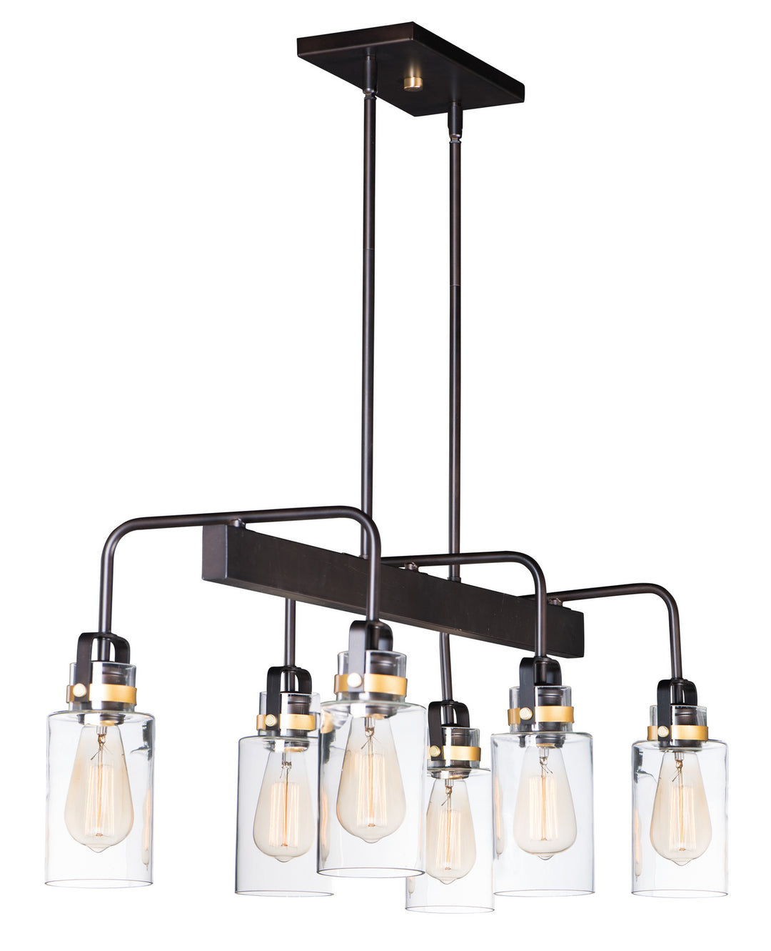 Maxim Magnolia 30177CLBZGLD Pendant Light - Bronze / Gold