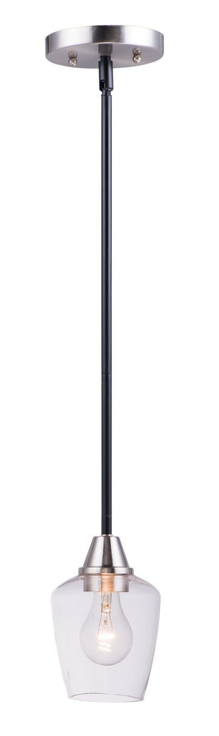 Maxim Goblet 96120CLBKSN Pendant Light - Black / Satin Nickel