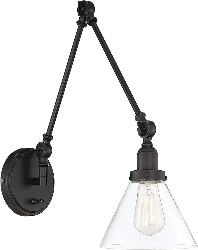 Savoy House Drake 9-9131CP-1-89 Wall Sconce Light - Matte Black