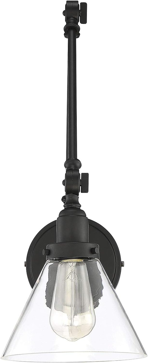 Savoy House Drake 9-9131CP-1-89 Wall Sconce Light - Matte Black