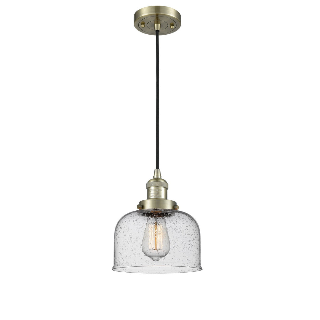 Innovations Franklin Restoration 201C-AB-G74 Pendant Light - Antique Brass