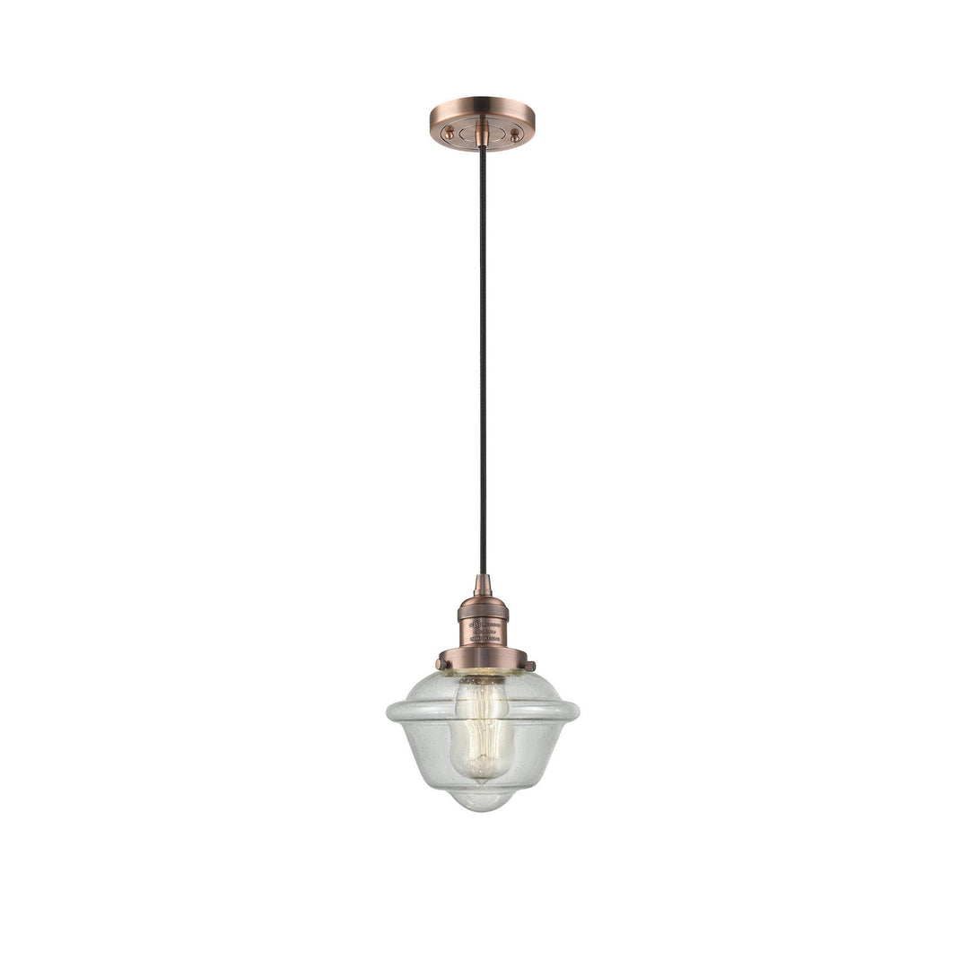Innovations Franklin Restoration 201C-AC-G534 Pendant Light - Antique Copper