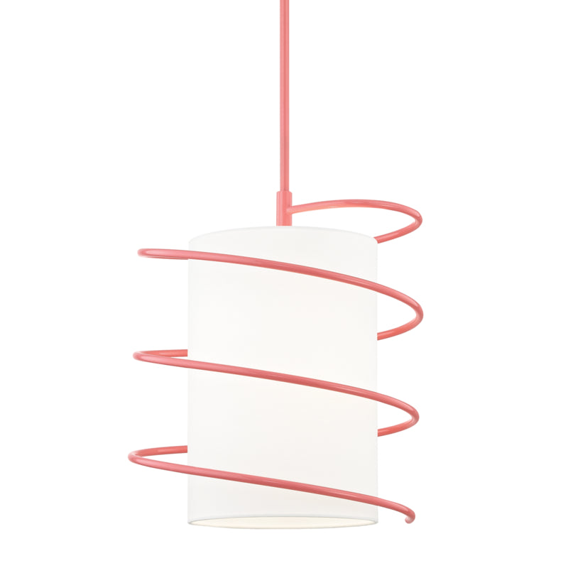 Mitzi Carly H237701L-PK Pendant Light - Pink