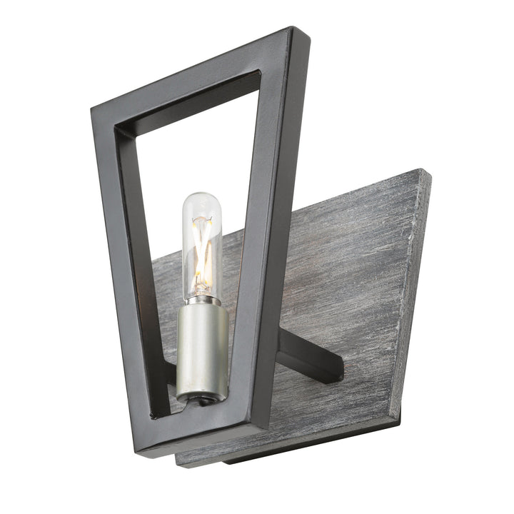Varaluz Zag 260B01BLG Wall Sconce Light - Black