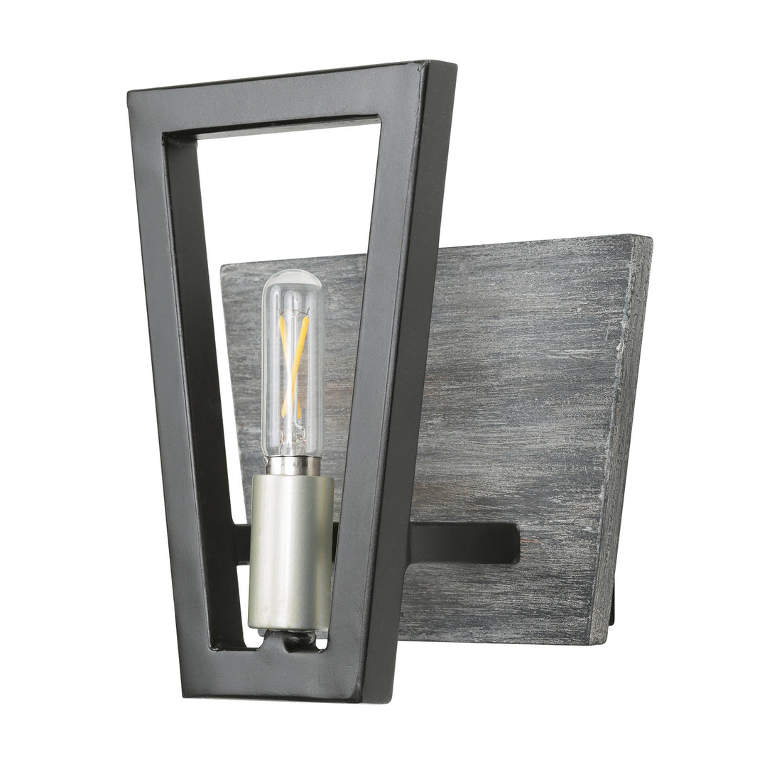 Varaluz Zag 260B01BLG Wall Sconce Light - Black