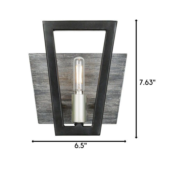 Varaluz Zag 260B01BLG Wall Sconce Light - Black