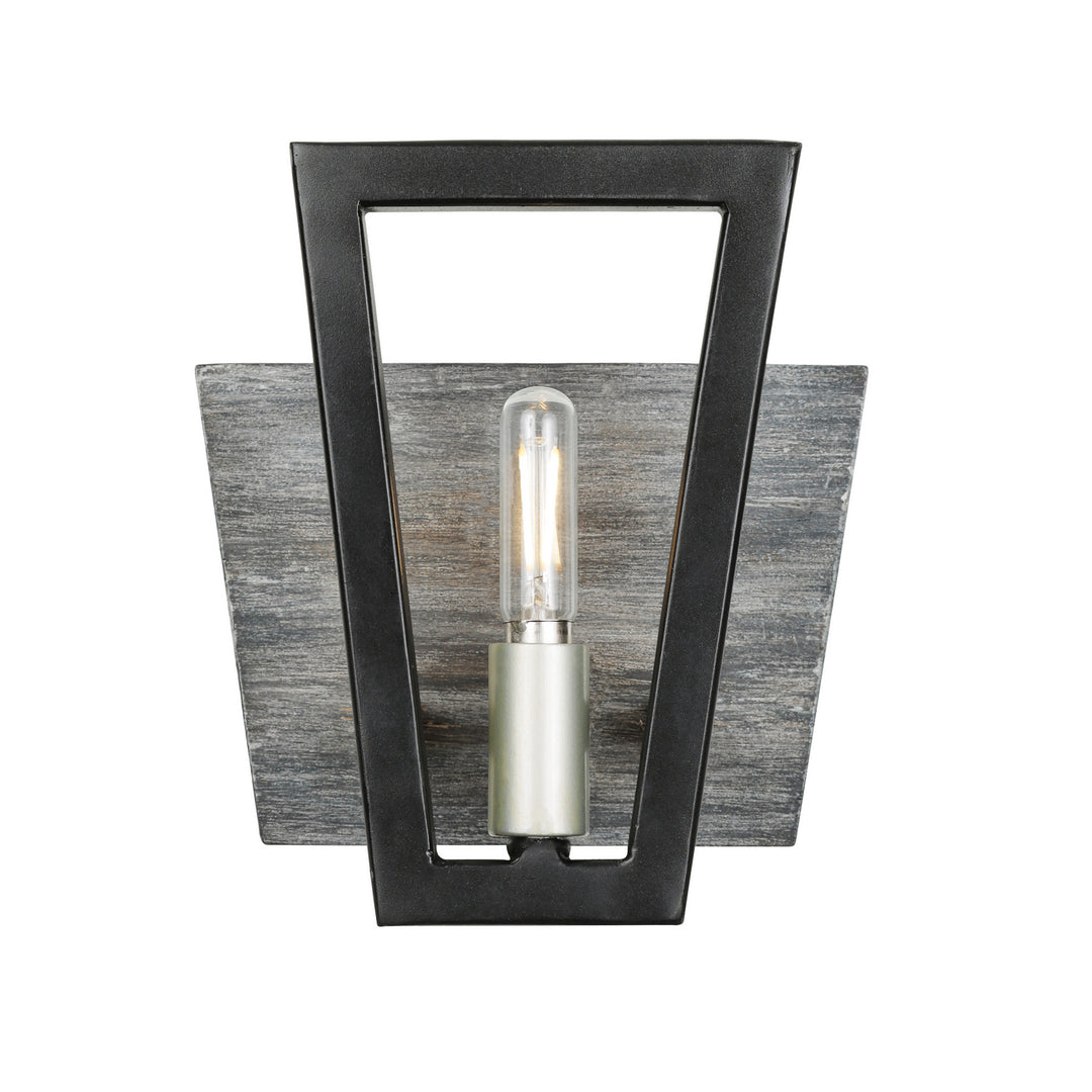 Varaluz Zag 260B01BLG Wall Sconce Light - Black