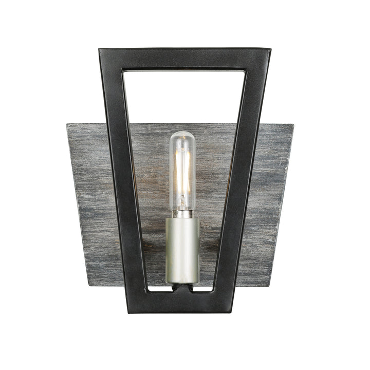 Varaluz Zag 260B01BLG Wall Sconce Light - Black