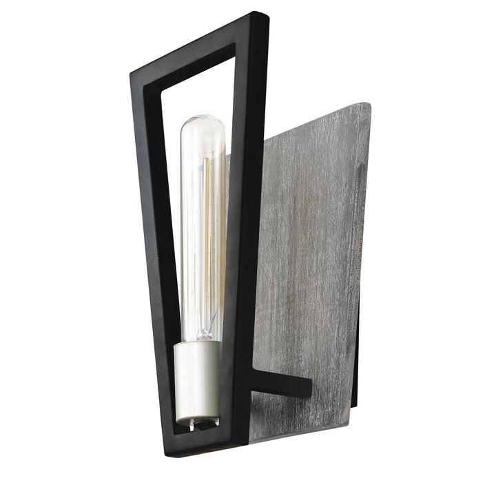 Varaluz Zag 260W01BLG Wall Sconce Light - Black