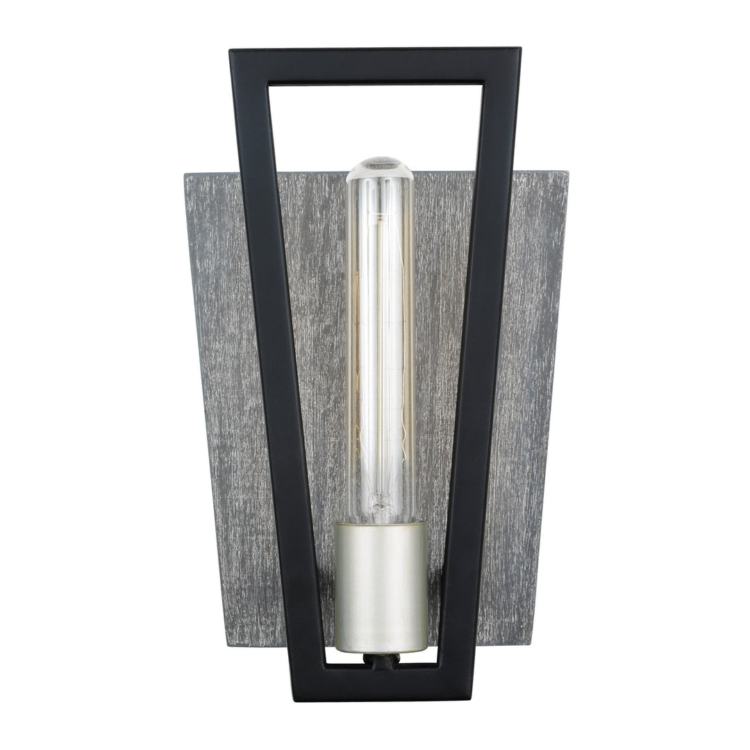 Varaluz Zag 260W01BLG Wall Sconce Light - Black