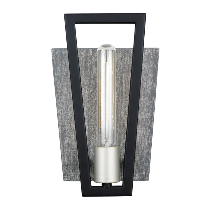 Varaluz Zag 260W01BLG Wall Sconce Light - Black