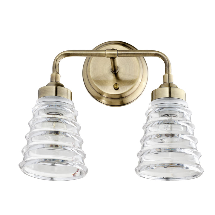 Varaluz Amherst 313B02AB Bath Vanity Light 13 in. wide - Antique Brass
