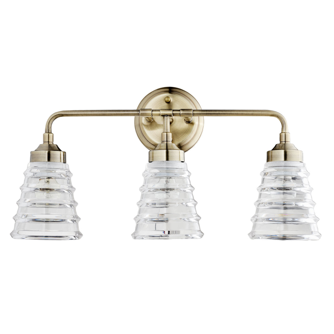 Varaluz Amherst 313B03AB Bath Vanity Light 22 in. wide - Antique Brass