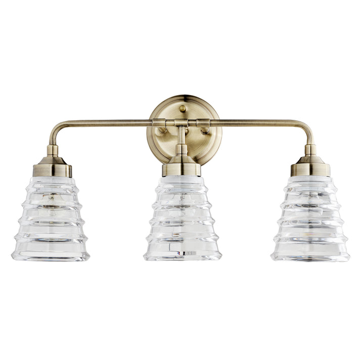 Varaluz Amherst 313B03AB Bath Vanity Light 22 in. wide - Antique Brass