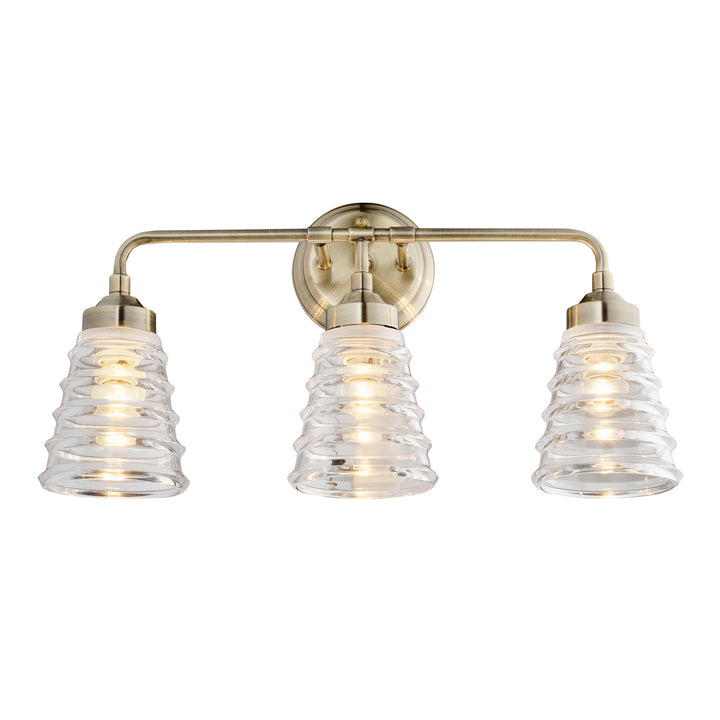 Varaluz Amherst 313B03AB Bath Vanity Light 22 in. wide - Antique Brass