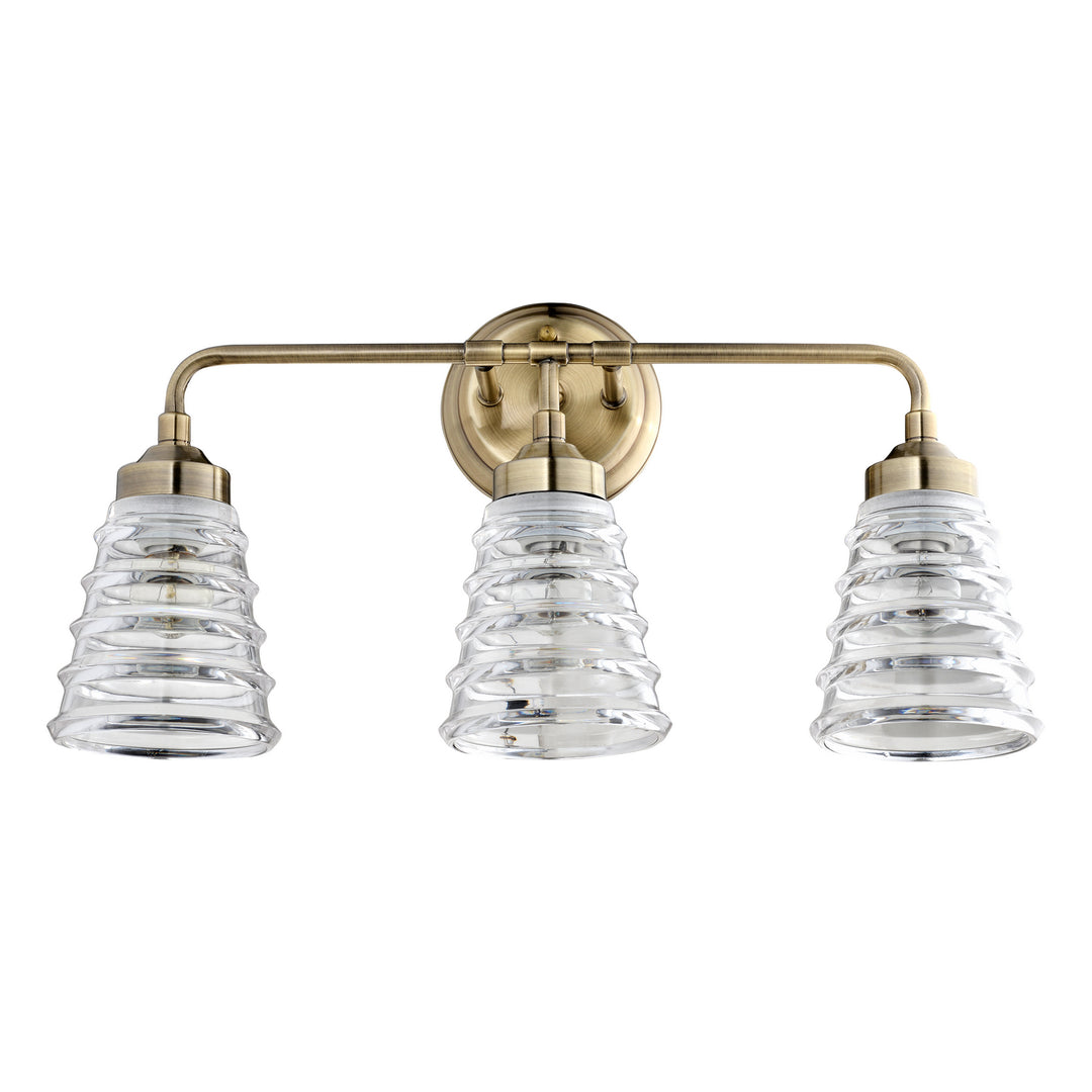 Varaluz Amherst 313B03AB Bath Vanity Light 22 in. wide - Antique Brass