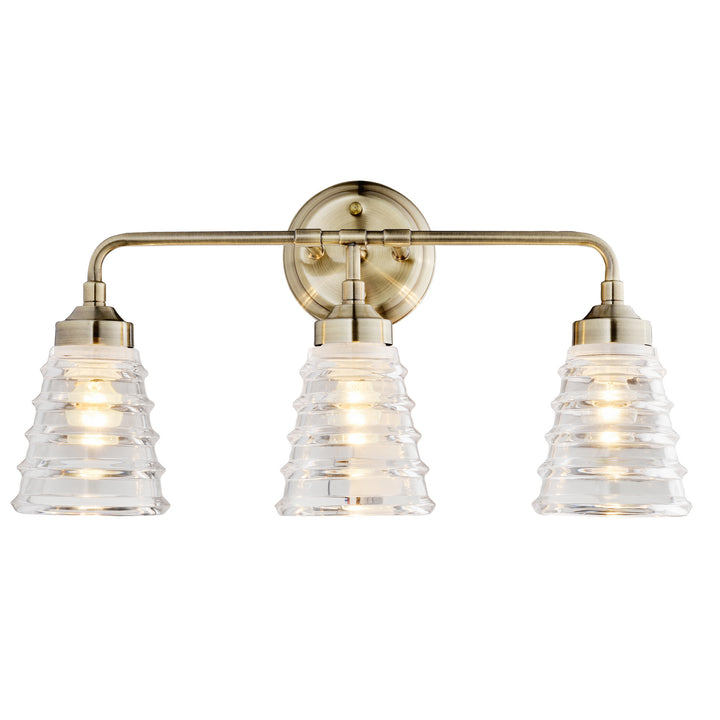 Varaluz Amherst 313B03AB Bath Vanity Light 22 in. wide - Antique Brass