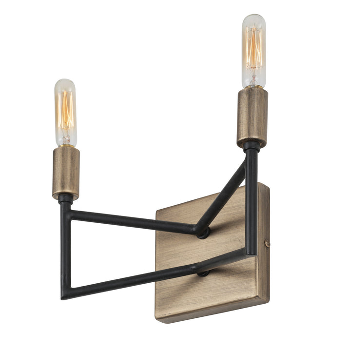 Varaluz Bodie 314B02HGCB Wall Sconce Light - Havana Gold/Carbon