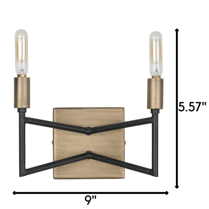 Varaluz Bodie 314B02HGCB Wall Sconce Light - Havana Gold/Carbon
