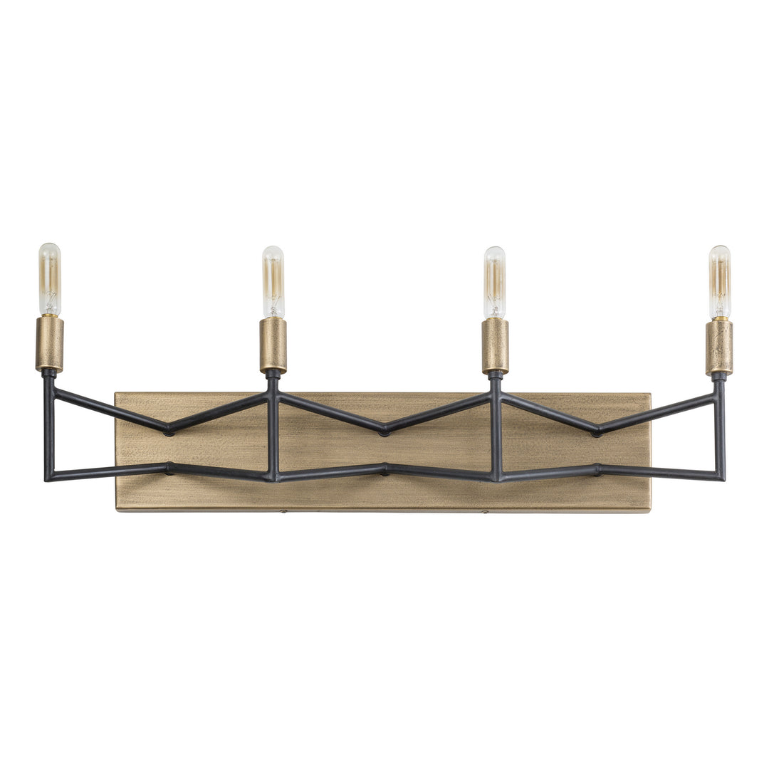 Varaluz Bodie 314B04HGCB Bath Vanity Light 25 in. wide - Havana Gold/Carbon