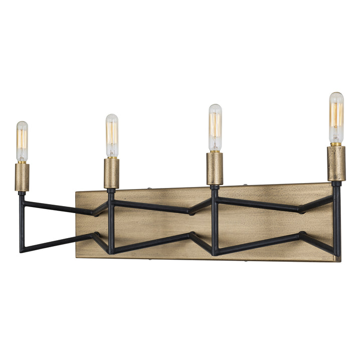 Varaluz Bodie 314B04HGCB Bath Vanity Light 25 in. wide - Havana Gold/Carbon