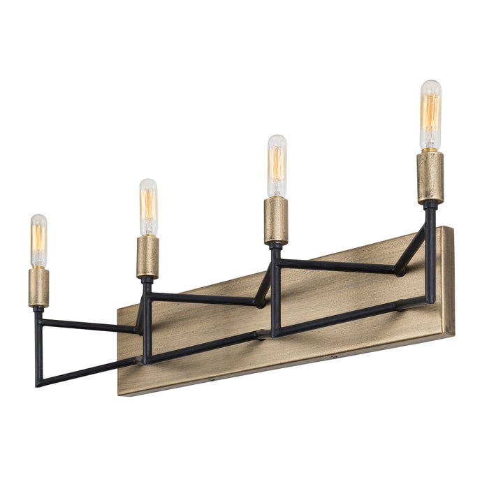 Varaluz Bodie 314B04HGCB Bath Vanity Light 25 in. wide - Havana Gold/Carbon