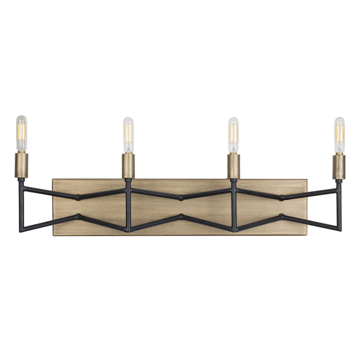 Varaluz Bodie 314B04HGCB Bath Vanity Light 25 in. wide - Havana Gold/Carbon