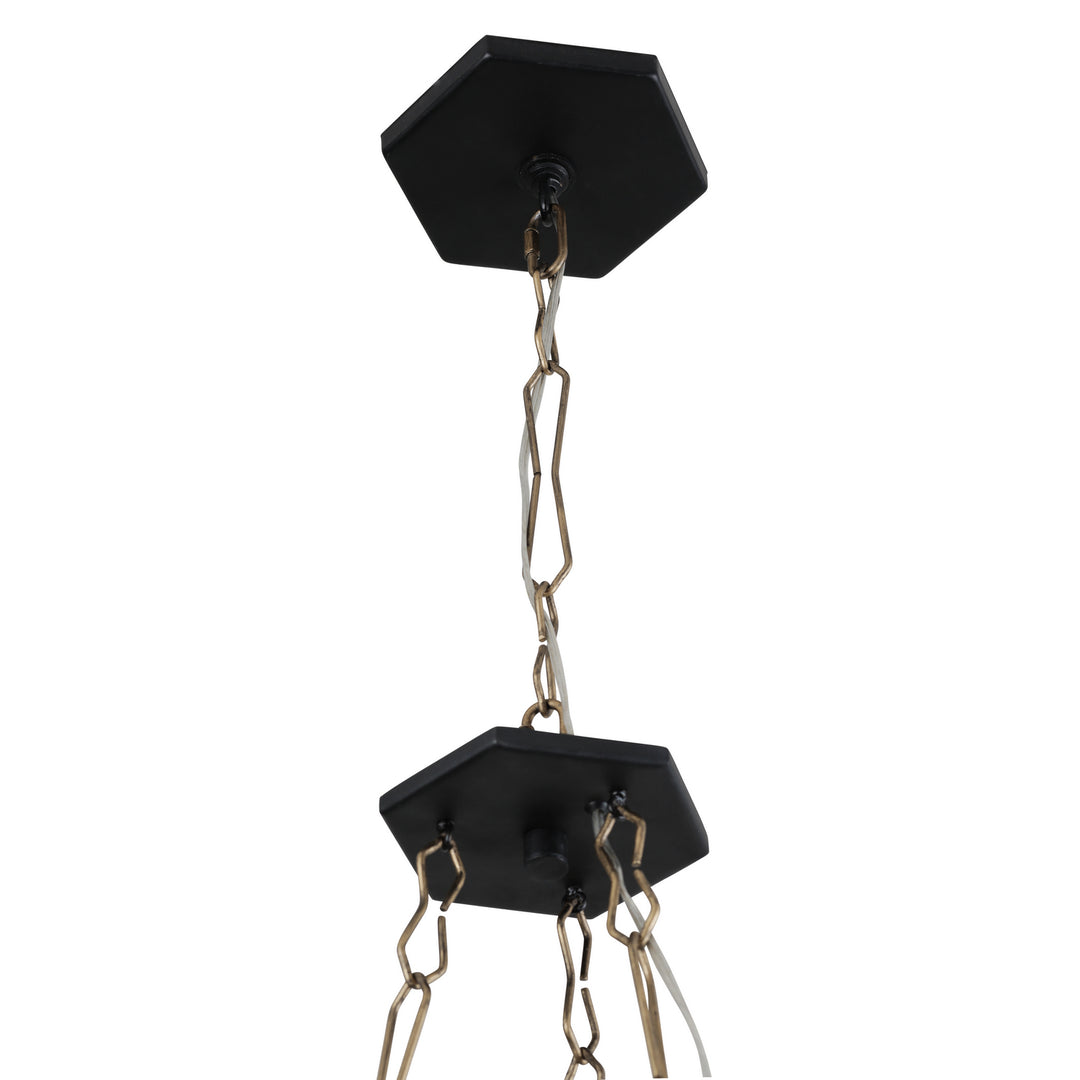 Varaluz Bodie 314C06HGCB Chandelier Light - Havana Gold/Carbon