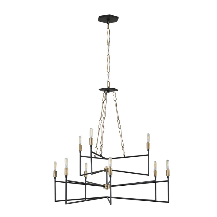 Varaluz Bodie 314C09HGCB Chandelier Light - Havana Gold/Carbon