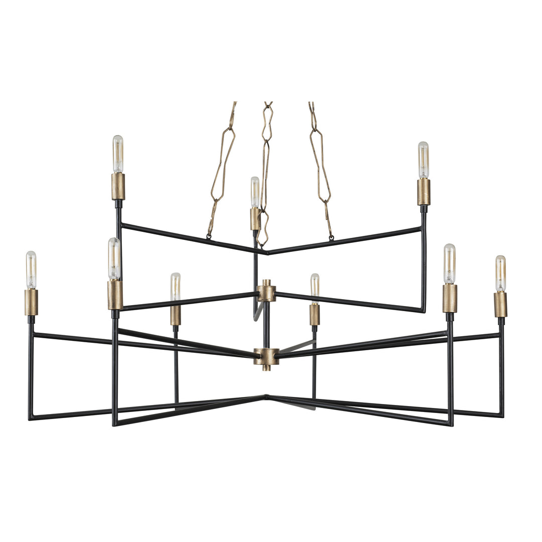 Varaluz Bodie 314C09HGCB Chandelier Light - Havana Gold/Carbon