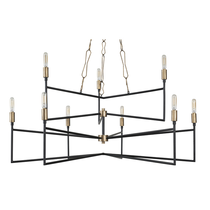 Varaluz Bodie 314C09HGCB Chandelier Light - Havana Gold/Carbon