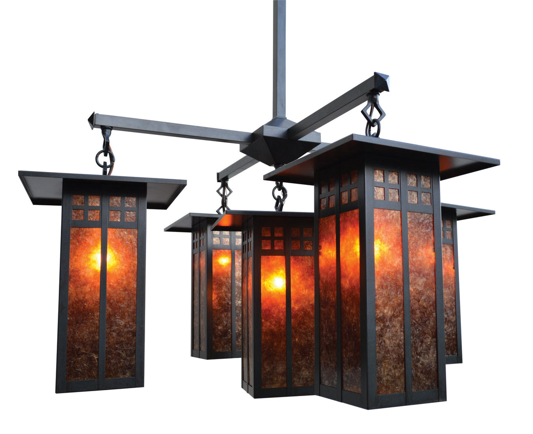 Arroyo Glasgow GCH-9L/4-1M-BZ Chandelier Light - Bronze