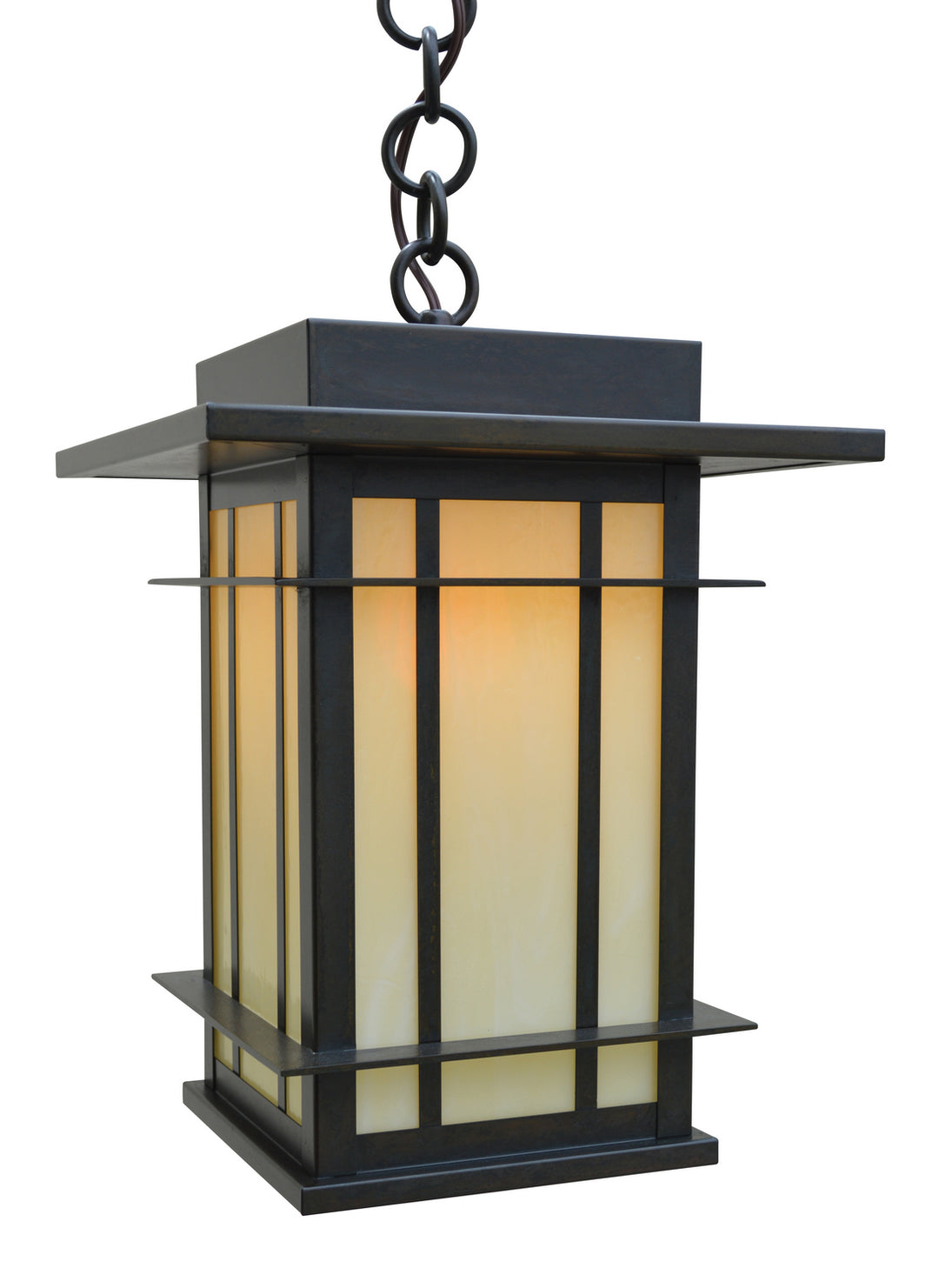 Arroyo Lighting OPH-11OF-BZ Oak Park One Light Pendant Outdoor Bronze / Dark
