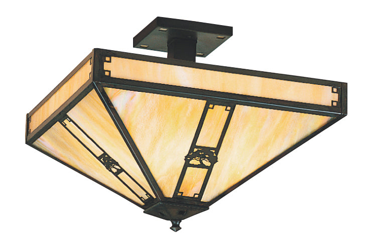 Arroyo Pasadena PIH-11OGW-BZ Ceiling Light - Bronze