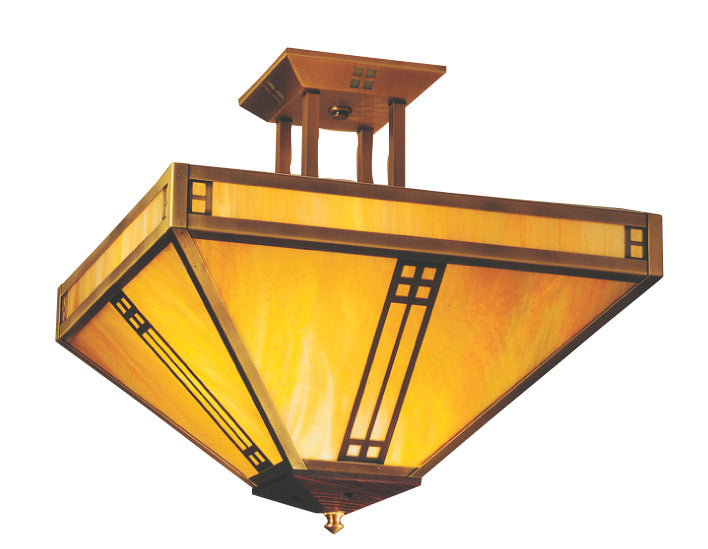 Arroyo Prairie PIH-12GW-AB Ceiling Light - Antique Brass
