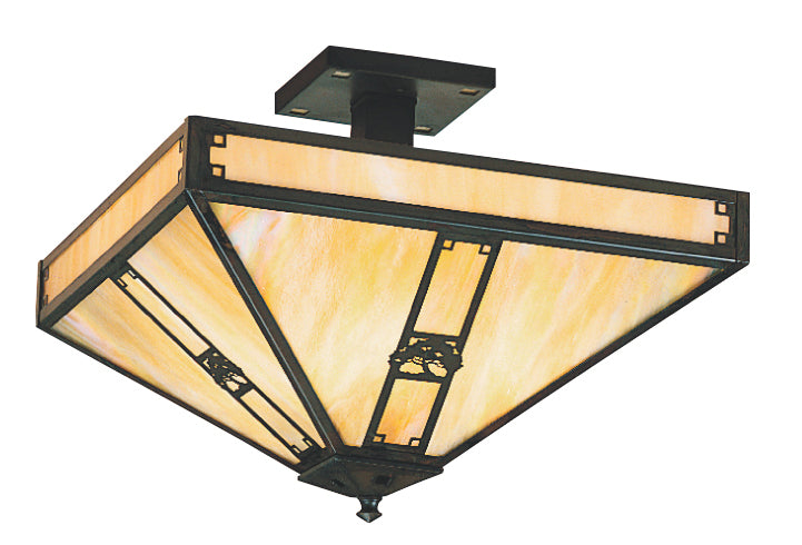 Arroyo Pasadena PIH-16OGW-BZ Ceiling Light - Bronze