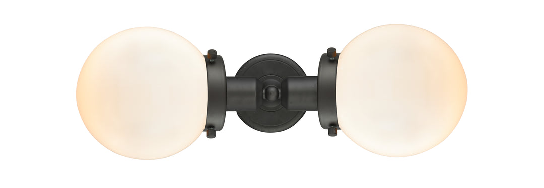 Innovations Austere 900H-2W-OB-G201-6-LED Bath Vanity Light 19 in. wide - Oil Rubbed Bronze